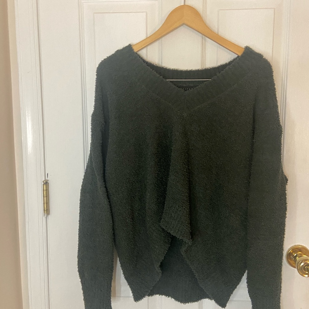Sanctuary Dark Green V-Neck Sweater